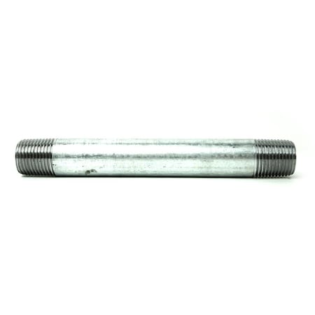 Thrifco Plumbing 1/2 Inch x 8 Inch Galvanized Steel Nipple 5220013